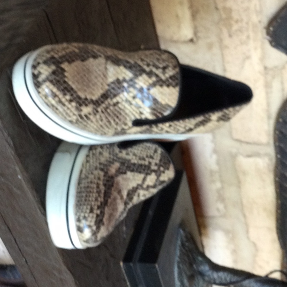 StellaMcCartney faux snake skin loafers
